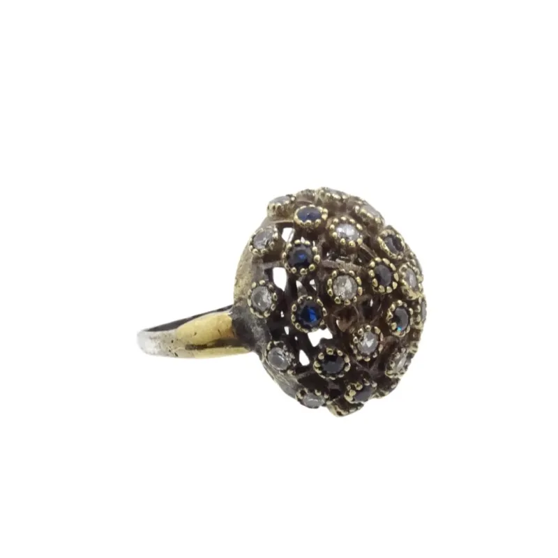 Pamono Vintage Rosette Ring in Sterling Silver> Rings
