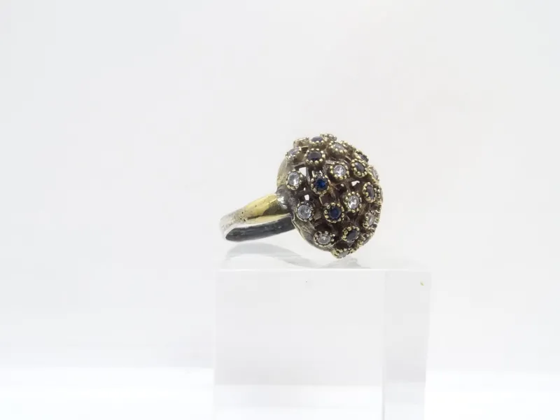 Pamono Vintage Rosette Ring in Sterling Silver> Rings