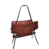 Pamono Vintage Rosewood and Brass Magazine Rack, 1950s> Magazine Racks
