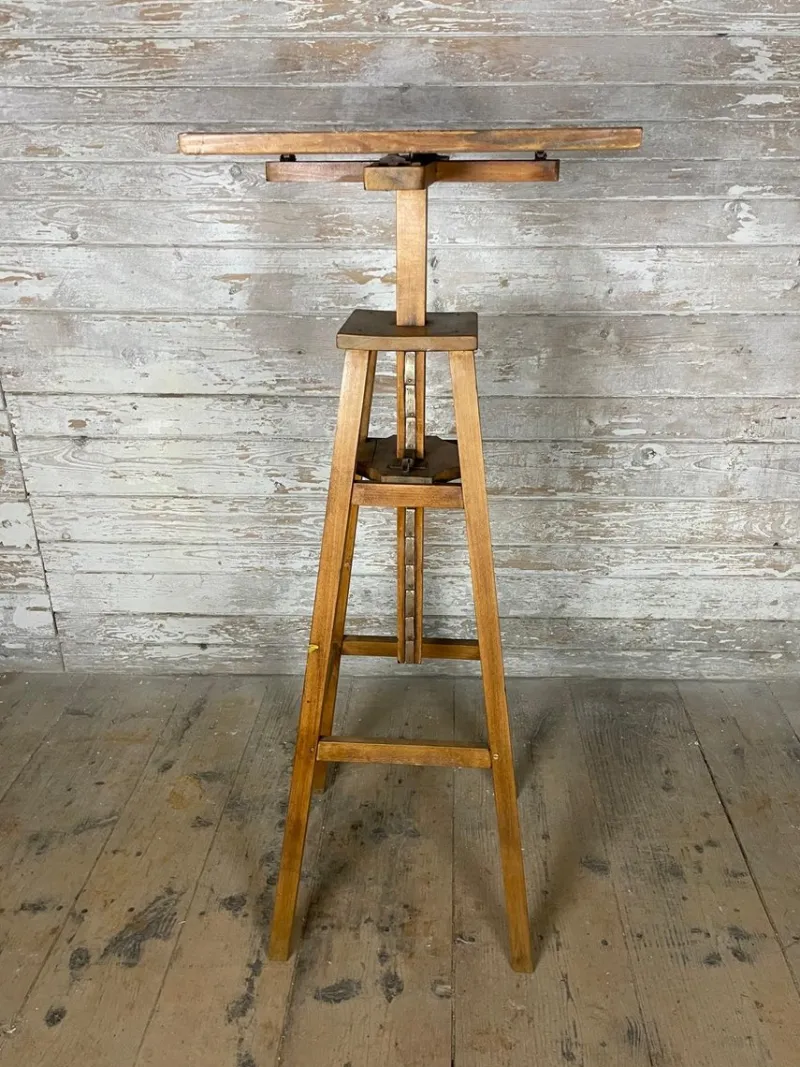 Pamono Vintage Rotating Height-Adjustable Sculpture Stand> Worktables & Workbenches