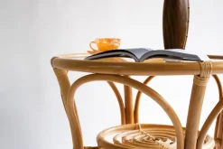 Pamono Vintage Round Bamboo Table> Garden Tables