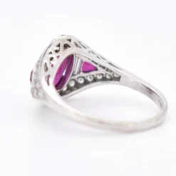 Pamono Vintage Ruby and Diamond Ring, 20th Century><noscript><img width=