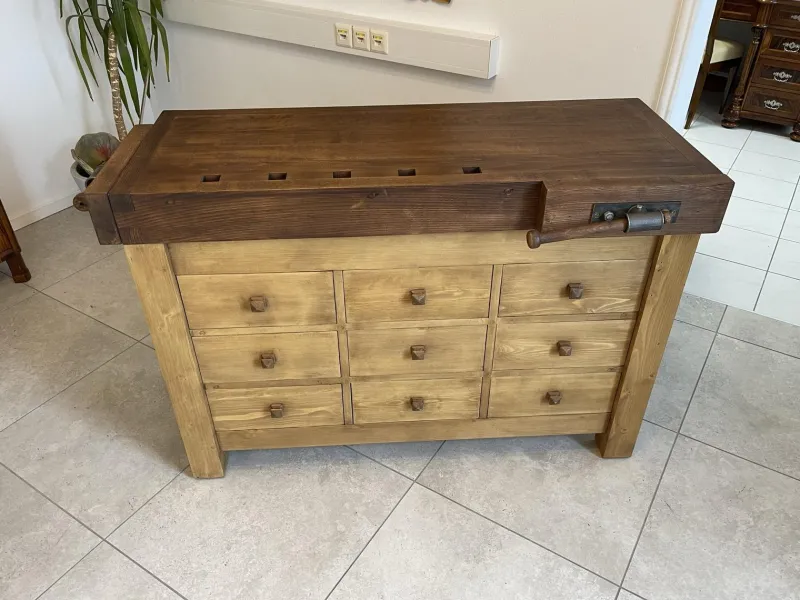 Pamono Vintage Rustic Planing Workbench> Worktables & Workbenches