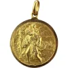 Pamono Vintage Saint Christopher 18k Yellow Gold Charm Pendant, 1950s