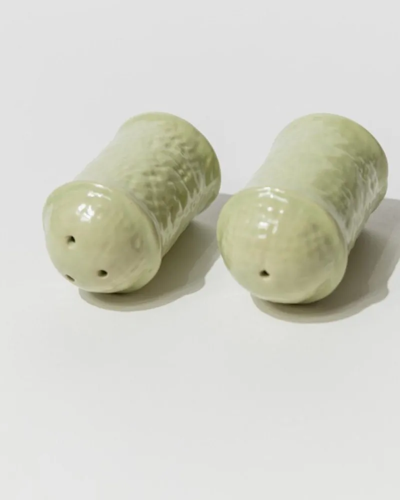 Sale Pamono Vintage Salt and Pepper Shakers in Mint Ceramic, 1970s, Set of 2