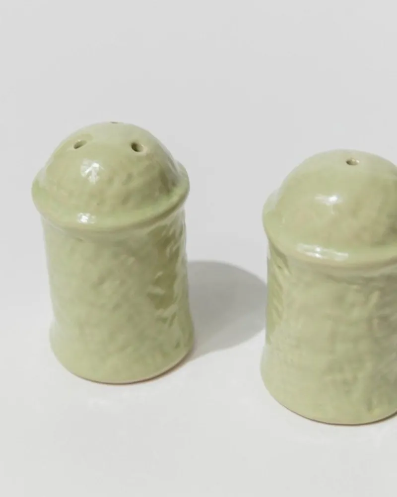 Sale Pamono Vintage Salt and Pepper Shakers in Mint Ceramic, 1970s, Set of 2