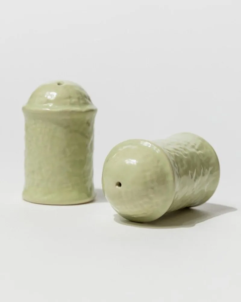 Sale Pamono Vintage Salt and Pepper Shakers in Mint Ceramic, 1970s, Set of 2