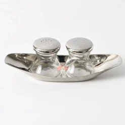 Pamono Vintage Salt and Pepper Shaker Set by Wilhelm Wagenfeld for WMF, 1970s, Set of 3> Salt & Pepper Shakers