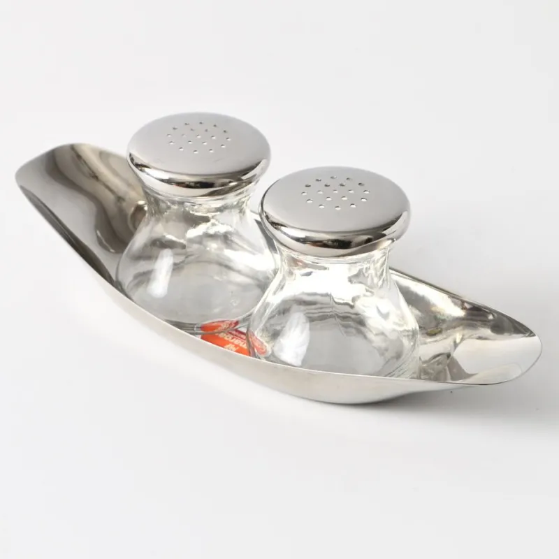 Pamono Vintage Salt and Pepper Shaker Set by Wilhelm Wagenfeld for WMF, 1970s, Set of 3> Salt & Pepper Shakers