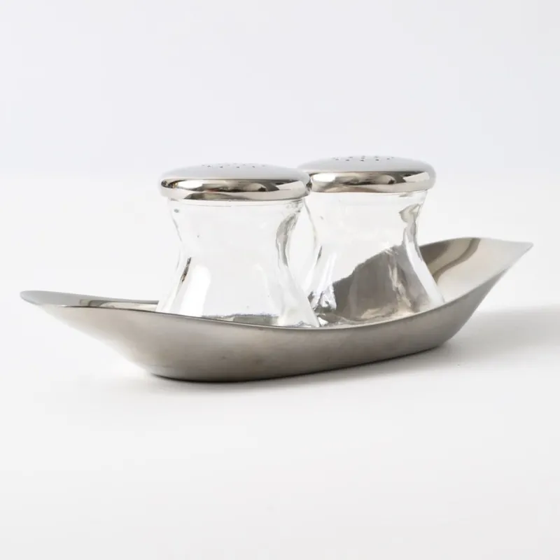 Pamono Vintage Salt and Pepper Shaker Set by Wilhelm Wagenfeld for WMF, 1970s, Set of 3> Salt & Pepper Shakers