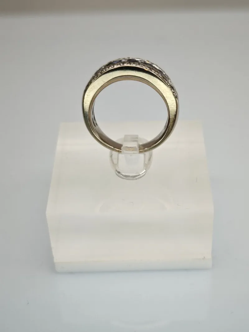 Pamono Vintage Sapphire Ring with Diamonds, 1970> Rings