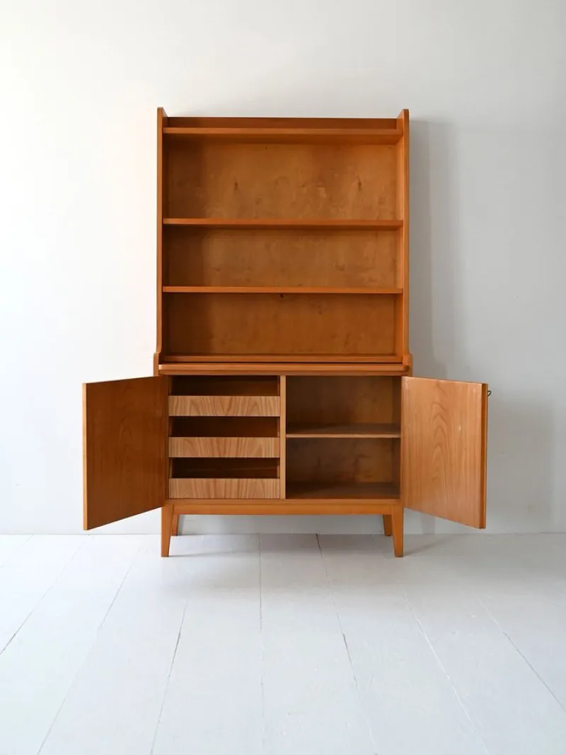 Sale Pamono Vintage Scandinavian Bookcase in Light Elm, 1950s