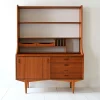 New Pamono Vintage Scandinavian Bookcase with Sideboard, 1950s
