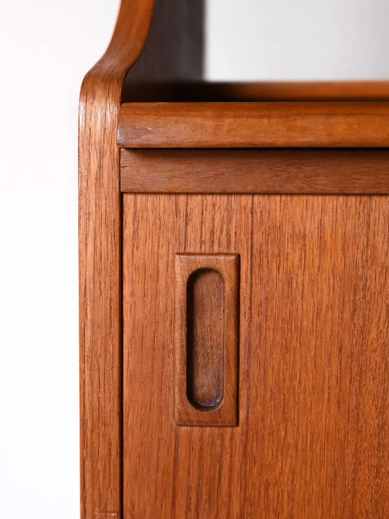 New Pamono Vintage Scandinavian Bookcase with Sideboard, 1950s