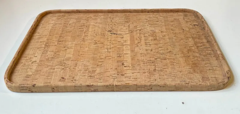 Pamono Vintage Scandinavian Cork Tray from Signe Persson Melin, 1970s> Trays