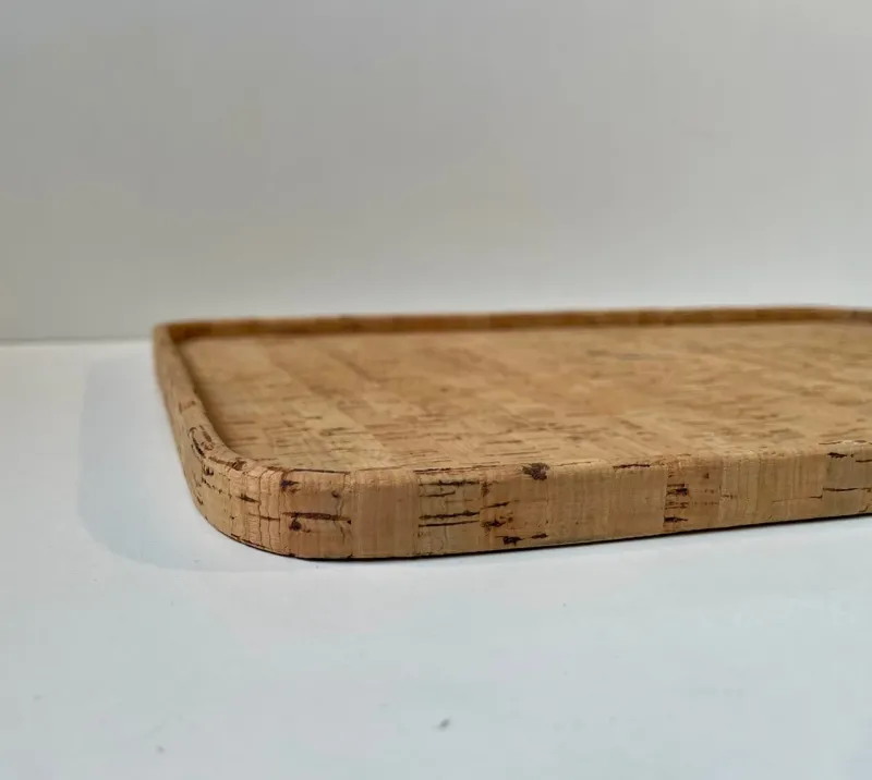 Pamono Vintage Scandinavian Cork Tray from Signe Persson Melin, 1970s> Trays