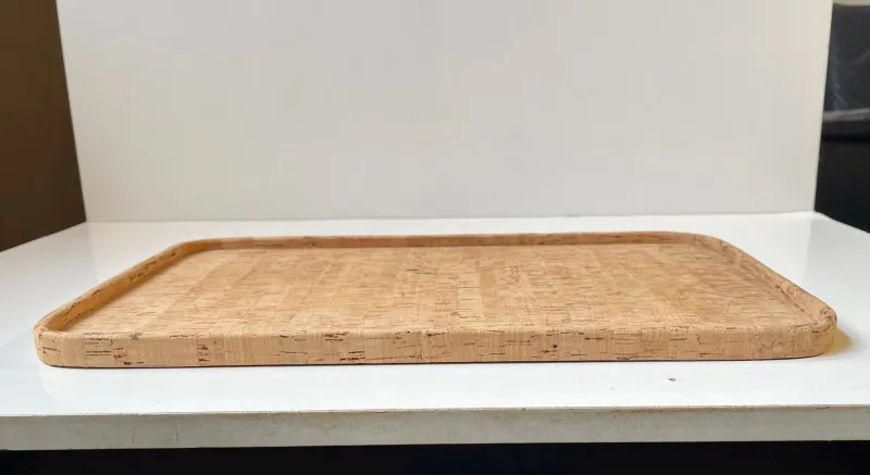 Pamono Vintage Scandinavian Cork Tray from Signe Persson Melin, 1970s> Trays