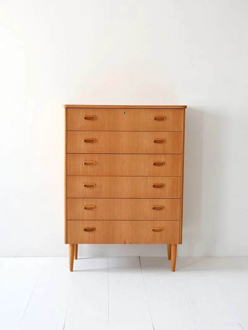 Discount Pamono Vintage Scandinavian Oak Chest of Drawers, 1950s