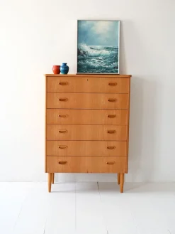 Discount Pamono Vintage Scandinavian Oak Chest of Drawers, 1950s