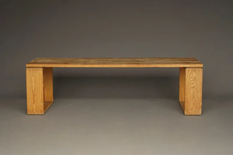 Pamono Vintage Scandinavian Pine Bench, 1960s> Benches