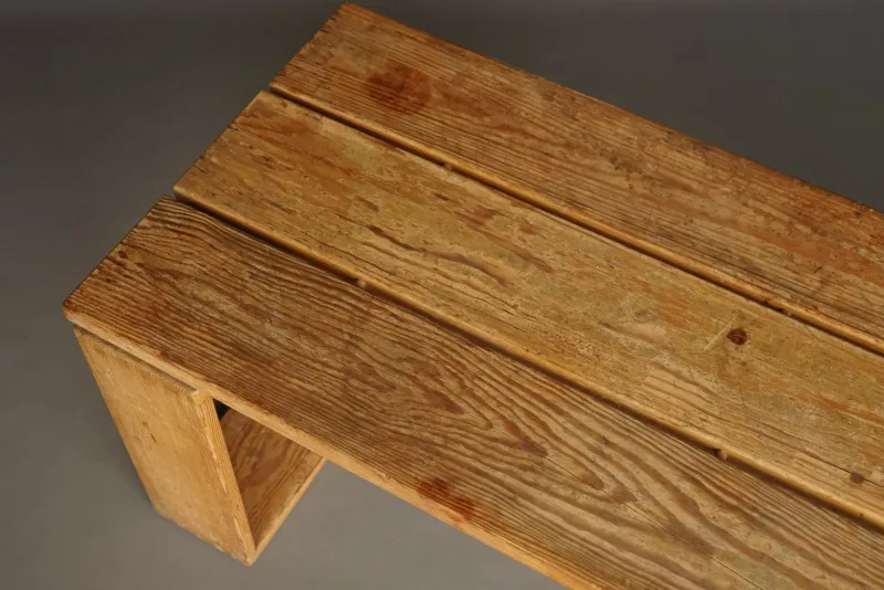 Pamono Vintage Scandinavian Pine Bench, 1960s> Benches