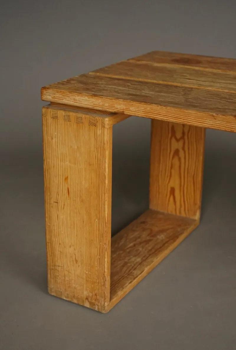 Pamono Vintage Scandinavian Pine Bench, 1960s> Benches