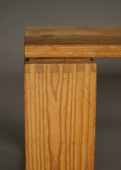 Pamono Vintage Scandinavian Pine Bench, 1960s><noscript><img width=