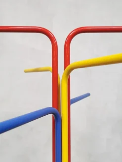Pamono Vintage Scandinavian Primary Colored Kapstok Coat Rack Stand from Ikea