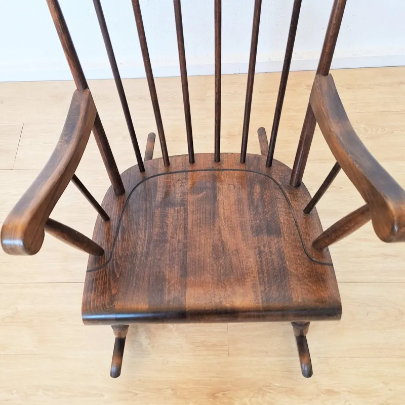 Pamono Vintage Scandinavian Rocking Chair, 1970s> Rocking Chairs