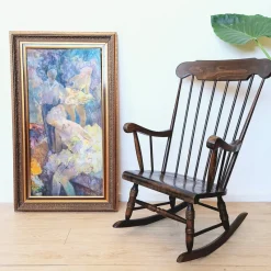 Pamono Vintage Scandinavian Rocking Chair, 1970s><noscript><img width=