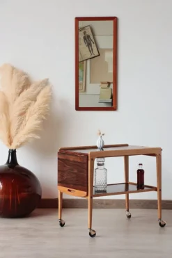 Discount Pamono Vintage Scandinavian Rosewood Serving Trolley by Yngve Ekström, 1960s