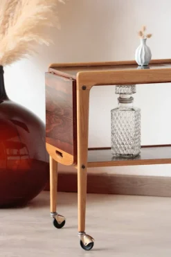 Discount Pamono Vintage Scandinavian Rosewood Serving Trolley by Yngve Ekström, 1960s