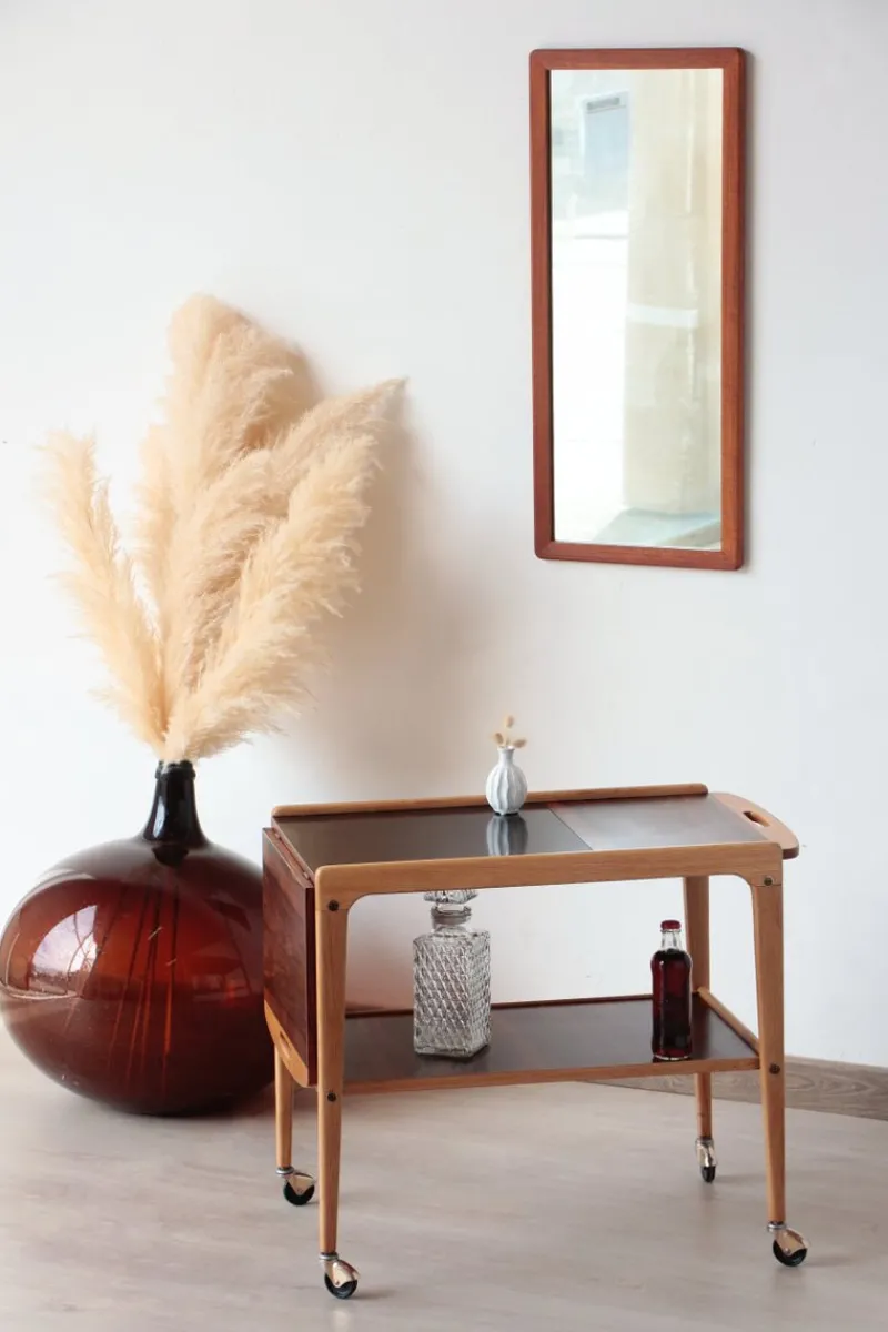 Discount Pamono Vintage Scandinavian Rosewood Serving Trolley by Yngve Ekström, 1960s