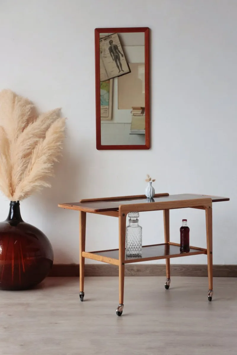 Discount Pamono Vintage Scandinavian Rosewood Serving Trolley by Yngve Ekström, 1960s