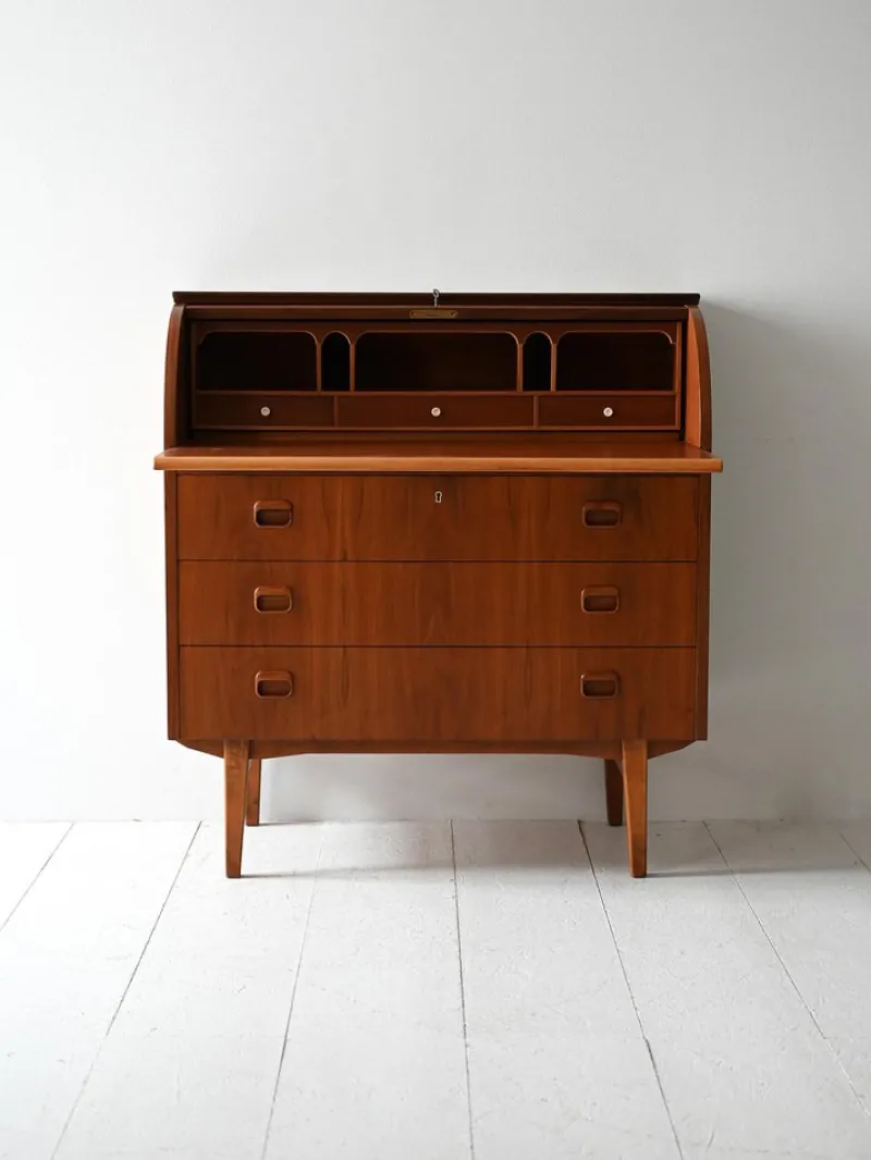 Pamono Vintage Scandinavian Secretaire in Teak, 1950s> Secretaires
