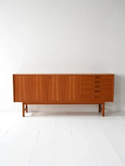 Pamono Vintage Scandinavian Sideboard with Hinged Doors, 1950s> Sideboards & Buffets