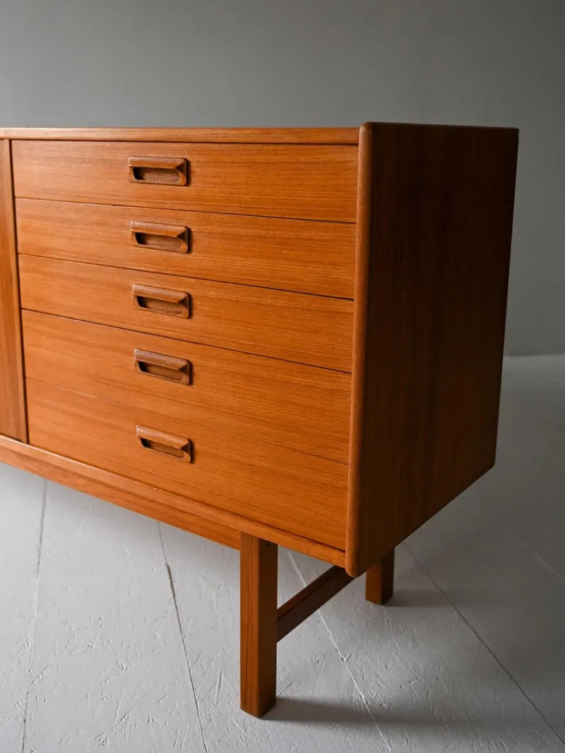 Pamono Vintage Scandinavian Sideboard with Hinged Doors, 1950s> Sideboards & Buffets