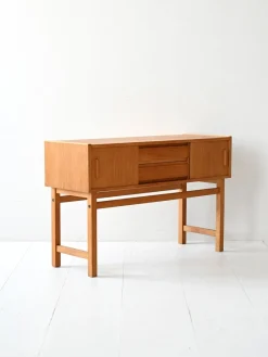 Pamono Vintage Scandinavian Sideboard in Light Teak, 1960s><noscript><img width=