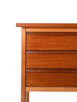 Online Pamono Vintage Scandinavian Teak Desk with Drawers, 1960s