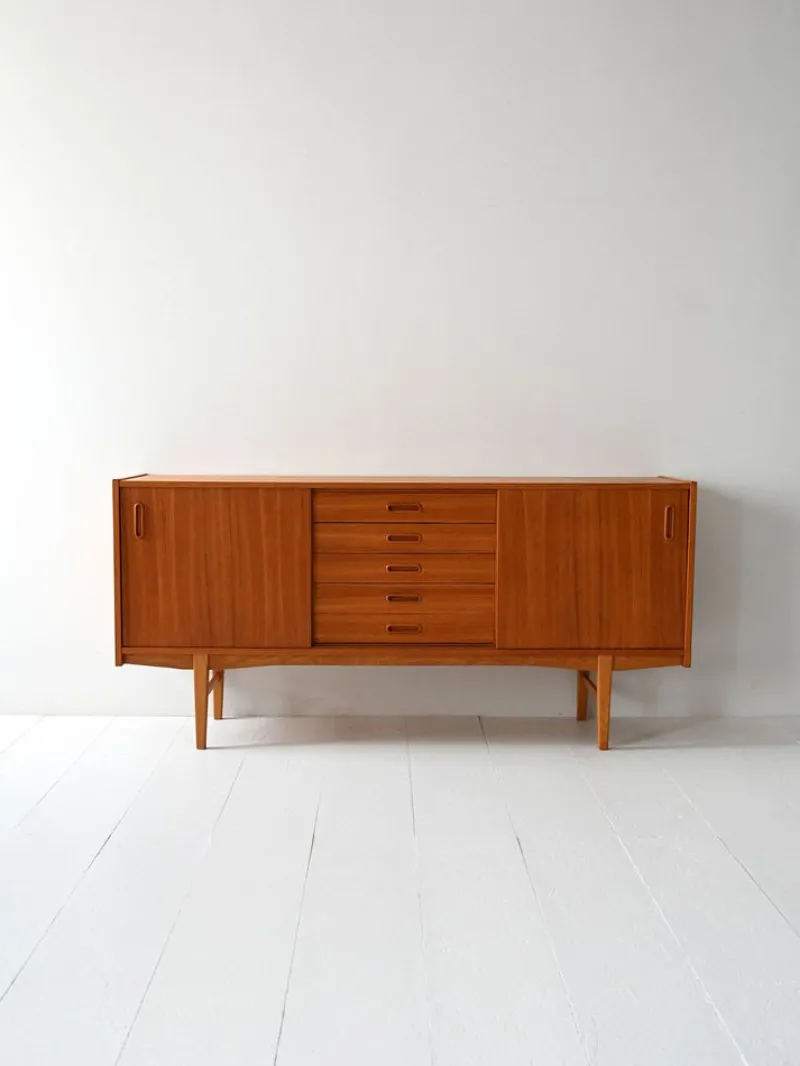 Pamono Vintage Scandinavian Teak Sideboard by Nils Jonsson, 1960s> Sideboards & Buffets