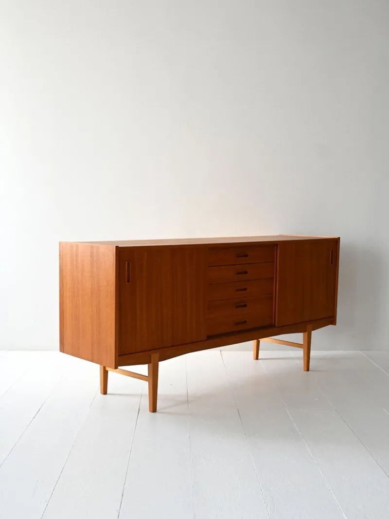 Pamono Vintage Scandinavian Teak Sideboard by Nils Jonsson, 1960s> Sideboards & Buffets