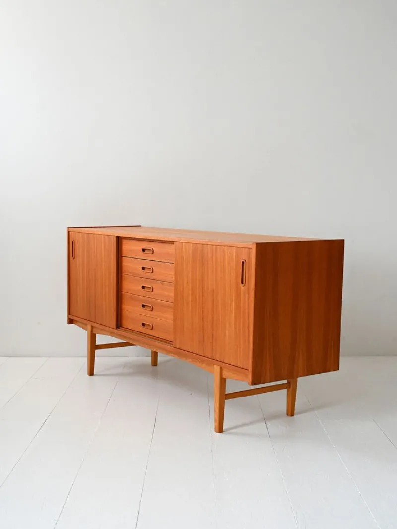 Pamono Vintage Scandinavian Teak Sideboard by Nils Jonsson, 1960s> Sideboards & Buffets