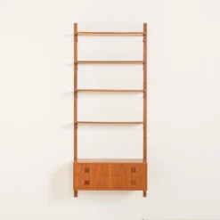 New Pamono Vintage Scandinavian Teak Wall Unit, 1970s