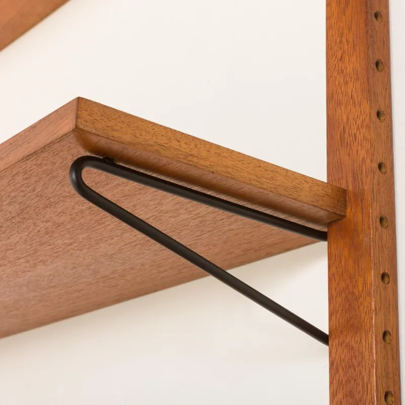 New Pamono Vintage Scandinavian Teak Wall Unit, 1970s