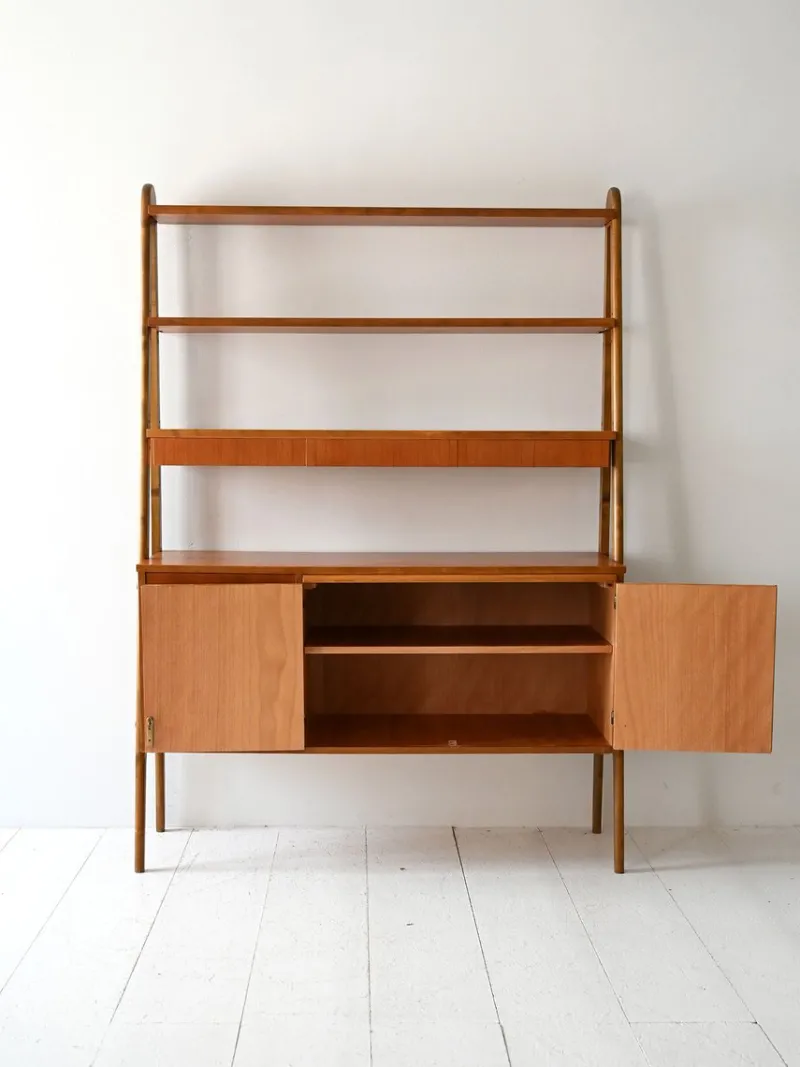 Pamono Vintage Scandinavian Teak Bookcase, 1950s> Shelves & Wall Units
