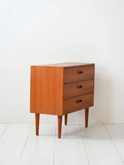 Discount Pamono Vintage Scandinavian Three-Drawer Bedside Table, 1960s