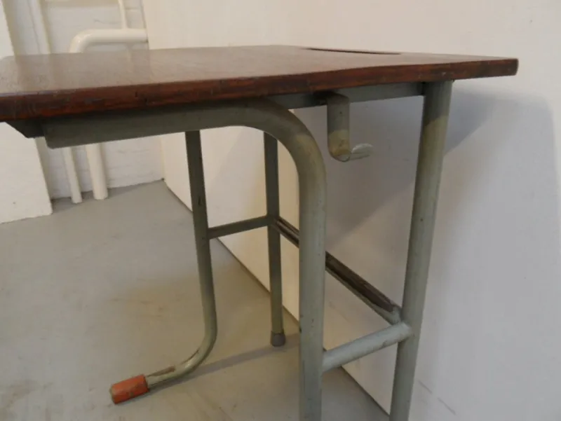 Best Pamono Vintage School Table, 1960s