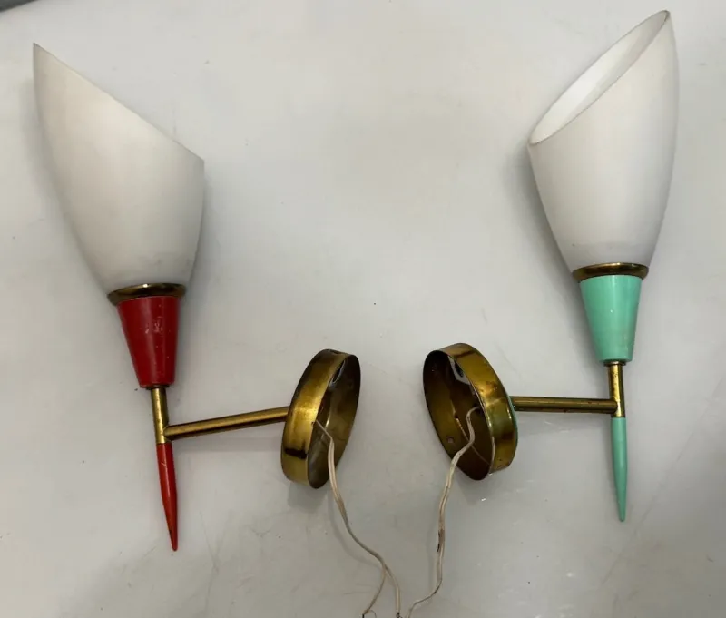 New Pamono Vintage Sconces, 1950s, Set of 2