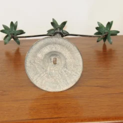 Hot Pamono Vintage Scored Metal Palm Tree Candelabras, 1980s, Set of 2