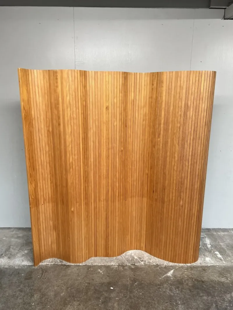 New Pamono Vintage Screen 100 in Pinewood by Alvar Aalto, 1969